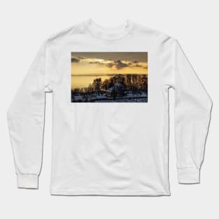 Lake Constance Winter Landscape near Hagnau Long Sleeve T-Shirt